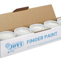 Jovi Bote de Pintura de Dedos - 125ml Pintura de Dedos - Colores Mezclables - Textura Gelatinosa - Lavable - sin Gluten Ni Alergenos - No Toxico - Estimula la Coordinacion Motora - Color Blanco