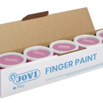 Jovi Bote de Pintura de Dedos - 125ml - Colores Mezclables - Textura Gelatinosa - Lavable - sin Gluten Ni Alergenos - No Toxico - Color Rosa