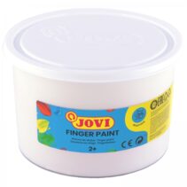 Jovi Finger Paint Bote de 500ml Pintura de Dedos - Ingredientes Naturales - Colores Mezclables - Textura Gelatinosa - Lavable - Color Blanco