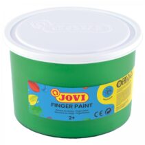 Jovi Finger Paint Bote de 500ml Pintura de Dedos - Ingredientes Naturales - Colores Mezclables - Textura Gelatinosa - Lavable - Color Verde