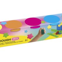 Jovi Soft Dough Estuche de 5 Botes Colores Neon - Blanda y Flexible - Facil de Amasar y Moldear - Ideal para Iniciacion al Modelaje - Fomenta Creatividad y Motricidad Fina - Color Surtido