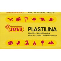 Jovi Caja de 30 Pastillas de Plastilina 50gr - Pasta de Modelar Vegetal - No Se Seca - sin Gluten - Inocua - Facil de Moldear - Ideal para Figuras en Volumen - Color Amarillo