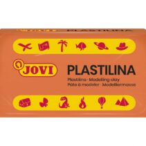 Jovi Caja de 30 Pastillas de Plastilina 50gr - Pasta Vegetal - No Endurece - sin Gluten - Inocua - Facil de Moldear - Ideal para Volumen y Moldes - Color Naranja