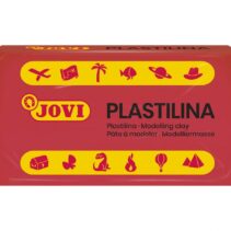 Jovi Caja de 30 Pastillas de Plastilina 50gr - Pasta de Modelar Vegetal - Mezclables - No Endurece - sin Gluten - Inocua y No Toxica - Color Rojo