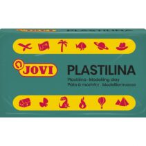 Jovi Caja de 30 Pastillas de Plastilina 50gr - No Endurece - sin Gluten - Inocua - Facil de Moldear - Ideal para Volumen y Moldes - Color Verde