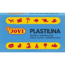 Jovi Caja de 30 Pastillas de Plastilina 50gr - Pasta Vegetal - No Se Seca - sin Gluten - Inocua - Facil de Moldear - Ideal para Figuras Voluminosas - Color Azul