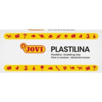 Jovi Caja de 15 Pastillas de Plastilina 150G - 100% Vegetal - Muy Moldeable - No Se Seca - sin Gluten - Mezclables - Libre de Alergenos - Color Blanco