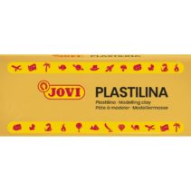 Jovi Caja de 15 Pastillas de Plastilina 150gr - 100% Vegetal - Muy Moldeable - No Se Seca - sin Gluten - Inocua y No Toxica - Color Naranja