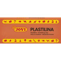 Jovi Caja de 15 Pastillas de Plastilina 150gr - 100% Vegetal - Muy Moldeable - No Se Seca - sin Gluten - Inocua - Ideal para Figuras en Volumen - Color Naranja