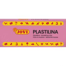 Jovi Caja de 15 Pastillas de Plastilina 150gr - Pasta Vegetal - No Endurece - sin Gluten - Inocua - Facil de Moldear - Ideal para Volumen y Moldes - Color Rosa