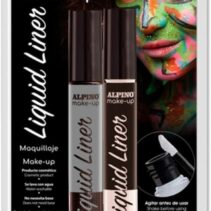 Alpino Make-up Liquid Liner Pack con 2 Botes de Maquillaje Liquido con Aplicador - Se Lava con Agua - Testado Dermatologicamente - Colores Blanco y Negro