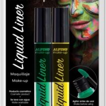 Alpino Make-up Liquid Liner Pack con 2 Botes de Maquillaje Liquido con Aplicador - Se Lava con Agua - Testado Dermatologicamente - Colores Amarillo y Verde