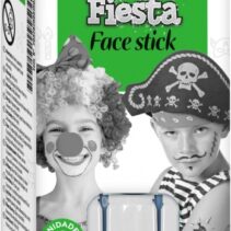 Alpino Fiesta Face Stick Pack con 6 Barritas de Pintura Facial - Sistema Retractil Giratorio - Se Lava con Agua - Testado Dermatologicamente - Color Blanco