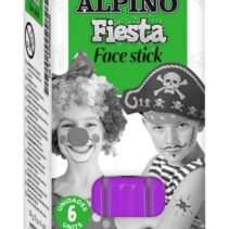 Alpino Fiesta Face Stick Pack con 6 Barritas de Pintura Facial - Sistema Retractil Giratorio - Se Lava con Agua - Testado Dermatologicamente - Color Violeta