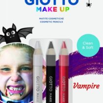 Giotto Make Up Vampire Pack con 3 Lapices Cosmeticos de Tematica Vampiro - Se Lava con Agua - Dermatologicamente Testado - Colores Surtidos