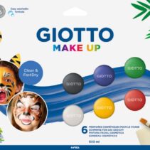 Giotto Make Up Classic Pack con 6 Maquillajes Faciales - Se Lava con Agua - Dermatologicamente Testado - Colores Clasicos Surtidos