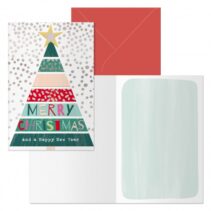 Dohe Natale Pack de 6 Tarjetas de Felicitacion Navideña con Sobre - Tamaño Cerrada 11.5x17cm