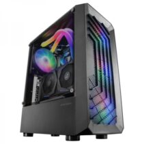 Mars Gaming MC-TOR Torre Gaming - Frontal MESH - Ventilacion FRGB - Soporte Placas ATX/microATX/mini-ITX - USB 3.0 - Almacenamiento SSD/HDD - Color Negro