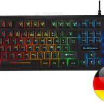 Mars Gaming MK218 Teclado Gaming - Retroiluminacion RGB 9 Efectos - Tecnologia H-MECH - Antighosting Completo - Compatible con Windows