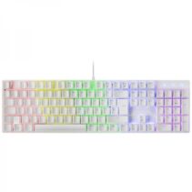 Mars Gaming MK422 Teclado Gaming Mecanico - Iluminacion RGB 12 Efectos - Teclas Doble Inyeccion - Switches Antipolvo - Multiplataforma - Anti-ghosting Avanzado - Color Blanco