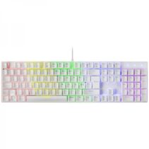 Mars Gaming MK422 Teclado Mecanico RGB - Switches Antipolvo - Teclas Imborrables - 12 Efectos RGB - Anti-ghosting - Multiplataforma - Color Blanco