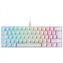 Mars Gaming MKMINI Teclado Gaming - Ultra-compacto 60% - RGB Chroma 16.8M Colores - Switches Mecanicos OUTEMU PRO - Multiplataforma - USB-C Extraible - Color Blanco