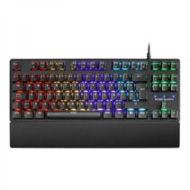 Mars Gaming MKXTKL Teclado Mecanico - Diseño TKL Compacto - Iluminacion RGB Multiefectos - Switches OUTEMU SQ - Reposamuñecas Extraible - Antighosting Total - Color Negro