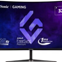 Viewsonic Monitor 32" VX3218C-2K QHD - 165hz - Respuesta 1ms - 1500R Curve Monitor - 16:9 - 250 nits - 2 HDMI - DisplayPort - Altavoces - Color Negro