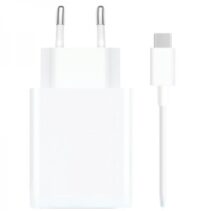 Xiaomi 67W HyperCharge Combo Cargador de Pared para Smartphone USB-A 67W + Cable - Identificacion Inteligente de Dispositivos - Color Blanco