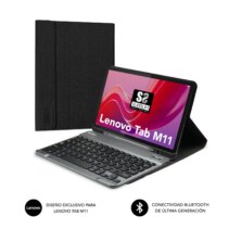 Subblim Keytab Pro BT Funda Exclusiva + Teclado para Tablet Lenovo Tab M11 - Teclado Compacto Bluetooth - Cierre Magnetico - Conecta hasta 3 Dispositivos - Color Negro