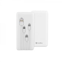 Coolbox Omnicharge Powerbank 10K - Carga Rapida - Alta Capacidad - Compacto - Versatil - Color Blanco