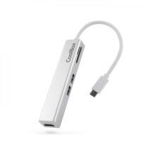 Coolbox MINIDOCK LITE USB-C Aluminio - HDMI - 3xUSB3.0 - SD - MicroSD - Color Blanco