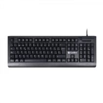 Coolbox TEC04DNI Teclado USB con Lector Inteligente de Tipo PC/SC 2.0 como DNIe o Tarjeta Sanitaria Española - Idioma Español - Color Negro