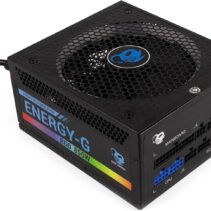 Coolbox Fuente de Alimentacion ATX DG ENERGY-G 850W RGB 80+ GOLD - Eficiencia 80+ Gold - Iluminacion RGB - Potencia 850W - Certificacion de Calidad - Color Negro