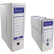 Bismark Archivo Definitivo Folio - Carton Corrugado - Papel Blanco con Zonas Pre Impresas - Doble Ollado - Desplegado para Mejor Transporte