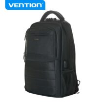 Vention Mochila TechPro SecurePack - Compatible con Portatiles hasta 17"- Puerto USB - Cremallera con Contraseña - Impermeable - Color Negro