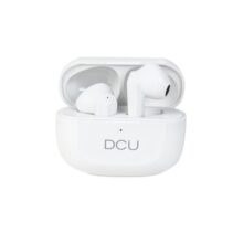 DCU Tecnologic Good People Auriculares Bluetooth 5.2 - Microfono Integrado - Autonomia hasta 6.5h - Control Tactil - Color Blanco