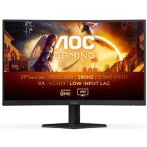 AOC G4 Monitor 27" Curvo 1500R LED Fast Va FullHD 280Hz HDR10 - Respuesta 1ms - Angulo de Vision 178° - HDMI