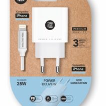 TechOneTech Cargador de Pared PD 25W + Cable USB-C a Lightning