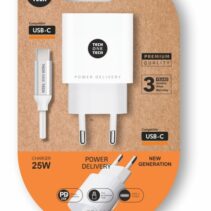 TechOneTech Cargador de Pared PD 25W + Cable USB-C a USB-C