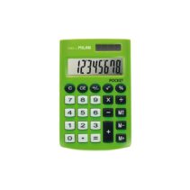 Milan Pocket Calculadora de Bolsillo con Pantalla de 8 Digitos - 3 Teclas de Memoria y Raiz Cuadrada - Teclas con Tacto Suave - Color Verde