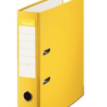 Esselte Archivador de Palanca - Formato A4 - Lomo 75mm - Capacidad para 500 Hojas - Color Amarillo