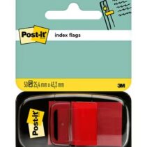 Post-it Index Dispensador con 50 Marcadores Reposicionables 25.4 x 43.2mm - Adherencia Firme - Para Marcar