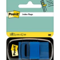 Post-it Index Dispensador con 50 Marcadores Reposicionables 25.4 x 43.2mm - Adherencia Firme - Para Marcar