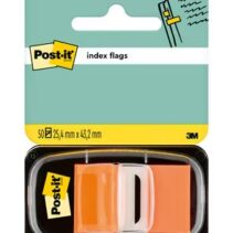 Post-it Index Dispensador con 50 Marcadores Reposicionables 25.4 x 43.2mm - Adherencia Firme - Para Marcar