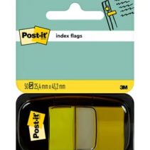 Post-it Index Dispensador con 50 Marcadores Reposicionables 25.4 x 43.2mm - Adherencia Firme - Para Marcar