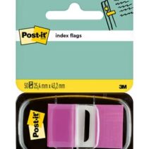 Post-it Index Dispensador con 50 Marcadores Reposicionables 25.4 x 43.2mm - Adherencia Firme - Para Marcar