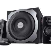 Trust Tytan Juego de Altavoces 2.1 USB 120W - Subwoofer de Madera - Mando a Distancia - Entrada Jack 3.5mm - Color Negro