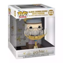 Funko Pop Deluxe Harry Potter Albus Dumbledore con Podium - Figura de Vinilo - Altura 12cm aprox.