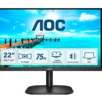 AOC Monitor 21.5" WLED FullHD 75Hz - Angulo de Vision 178° - HDMI